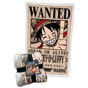 HOMADICT PLAID SHERPA 100X150 CM ONE PIECE LUFFY WANTED