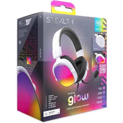 STEALTH RADAR GAMING CASQUE - GLOW WHITE