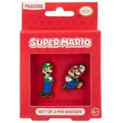Super Mario Set of 2 Enamel Pin Badges