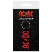 ACDC PORTE CLE TISSE LOGO