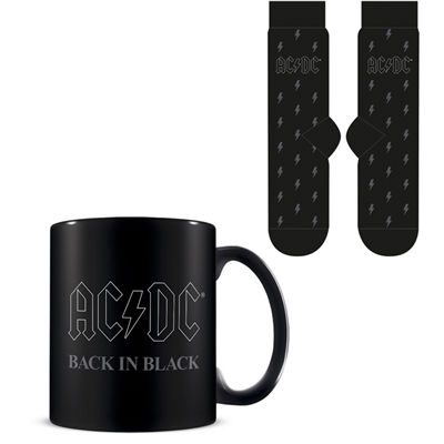 ACDC MUG ET CHAUSETTE BACK IN BLACK
