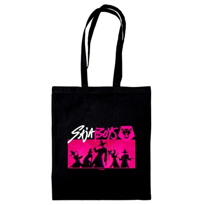 K-POP DEMON HUNTERS (SAJA BOYS) BLACK TOTE BAG