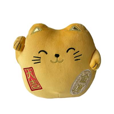 PELUCHE MANEKI NEKO PREMIUM 40 CM OCRE OR