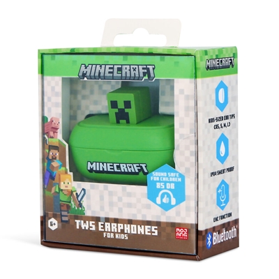 MINECRAFT - ECOUTEURS TWS SANS FIL 3D CREEPER