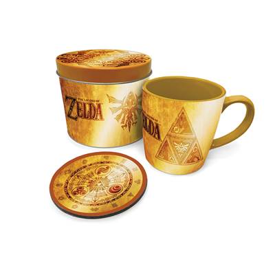ZELDA COFFRET METAL GOLDEN TRIFORCE