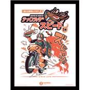 ILUSTRATA RAMEN RIDER FRAMED 30X40