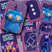 K POP DEMON HUNTERS PLAYING CARDS IN A TIN