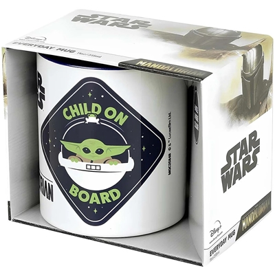 STAR WARS : LE MANDALORIEN (ENFANT À BORD) MUG INTÉRIEUR BLEU