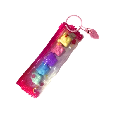 MUSHYKINZ - MINI SQUISHY TABA EN PETIT SAC DE 5 PCS - CRAVATTE 18 