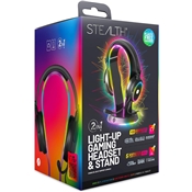 STEALTH C6-100 LIGHT UP CASQUE & STAND BUNDLE