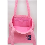 NOMADICT TEDDY SHOPPING BAG STITCH ANGEL PINK