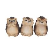 THREE WISE HEDGEHOGS 8.5CM