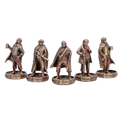 SEIGNEUR DES ANNEAUX HOBBITS DE LA COMTE 5 FIGURINES 7CM