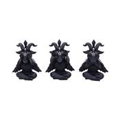 THREE WISE BAPHOBOO FIGURINE 13.4CM