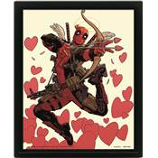 DEADPOOL CADRE 3D LENTICULAIRE SHOOTING LOVE ARROW