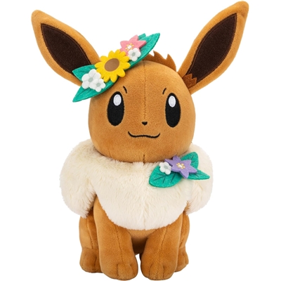 POKEMON PELUCHE 20 CM EVOLI COURONNE DE FLEURS