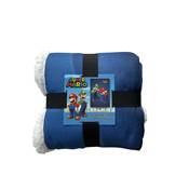 NINTENDO PLAID SHERPA 100X150 CM MARIO & LUIGI