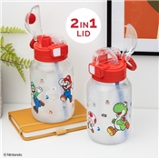 GOURDE SUPER MARIO AVEC BOUCHON 2-EN-1
