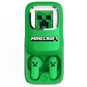 MINECRAFT - ECOUTEURS SANS FIL TWS + BOITIER COULISSANT