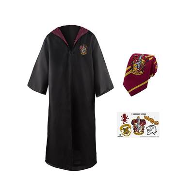 HARRY POTTER ROBE SET (ROBE+NECKTIE+TATTOO) KIDS GRYFFINDOR