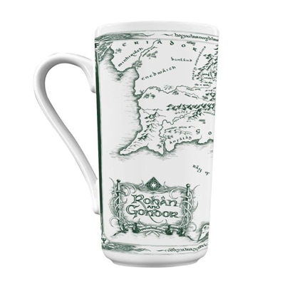 LORD OF THE RINGS (WHITE MAP) GRANDE MUG