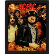 AC/DC CADRE 3D LENTICULAIRE HIGHWAY TO HELL