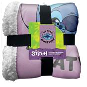 HOMADICT PLAID SHERPA 100X150 CM STITCH  WHATEVER PURPLE