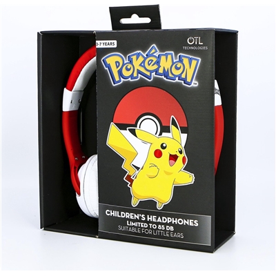 POKEMON - CASQUE FILAIRE POUR ENFANTS POKE BALL ROUGE