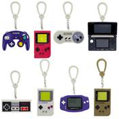 NINTENDO PORTE CLES MYSTERE CONSOLE PRESENTOIR DE 24PCS