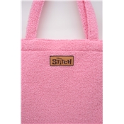 NOMADICT TEDDY SHOPPING BAG STITCH ANGEL PINK