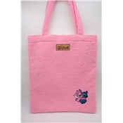 NOMADICT TEDDY SHOPPING BAG STITCH ANGEL PINK