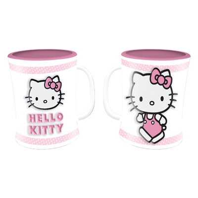 HELLO KITTY ROSE – MUG EN RELIEF