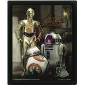 STAR WARS CADRE 3D LENTICULAIRE THE FORCE AWAKENS DROIDS