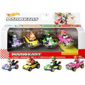 HOT WHEELS PACK DE 4 VEHCIULES MARIO KART - ASSORTIMENT
