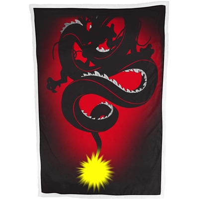 DRAGON BALL PLAID SHERPA SHENRON RED