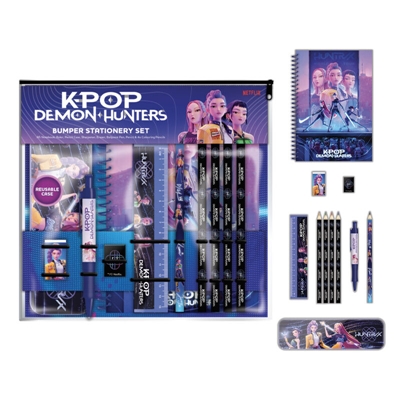 K-POP DEMON HUNTERS SQUARE STATIONERY BUMPER WALLET