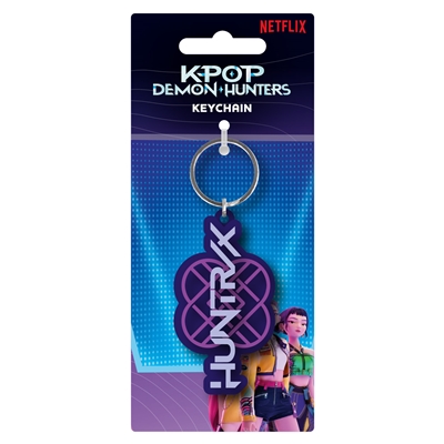 K-POP DEMON HUNTERS HUNTRIX LOGO PORTE CLE RUBBER