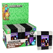 MINECRAFT - CAPSULE SURPRISE PORTE-CLE PORTAIL DU NETHER - DISPLAY