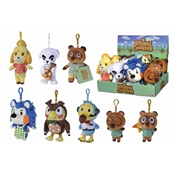 NINTENDO PORTE CLE ANIMAL CROSSING CLIP PLUSH ASST 8