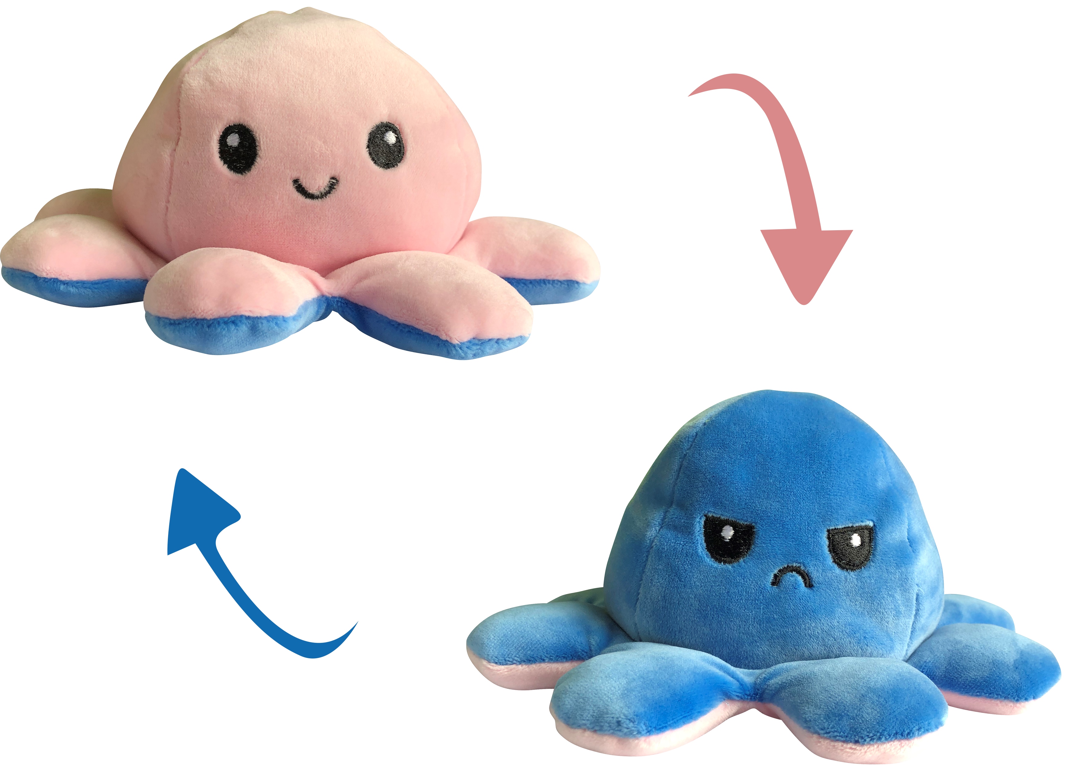 PELUCHE OCTOPUS MOOD ASSORTIMENT 6 COULEURS assortiment 12
