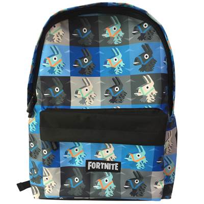 FORTNITE SAC A DOS EAST LAMA BLEUS AVEC POCHE NOIRE
