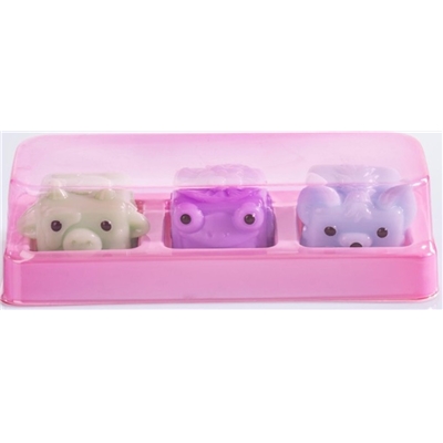 MUSHYKINZ - MINI SQUISHY TABA EN SACHETS DE 3 PCS - DISPLAY 24