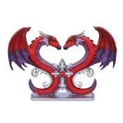 SAINT VALENTIN DRAGONS DEVOTION FIGURINE 29CM