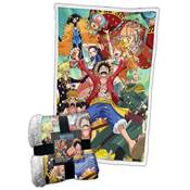 HOMADICT PLAID SHERPA 100X150 CM ONE PIECE LUFFY AND CHARACTERS