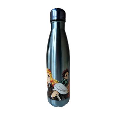 Gourde Demon Slayer 500 Ml En Acier Inox – Design Anime, Isotherme, Paille, Anti-fuite
