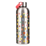 BOUTEILLE MÉTALLIQUE SUPER MARIO AVEC PAILLE