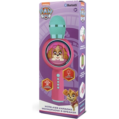 LA PAT' PATROUILLE - MICRO KARAOKE LED SANS FIL SKYE