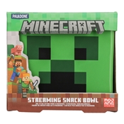 MINECRAFT CREEPER STREAMING SNACK BOWL