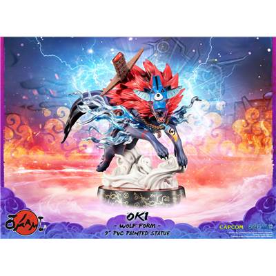 OKAMI FIGURINE OKI WOLF FORM 22CM