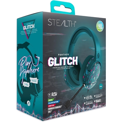 STEALTH PANTHER GAMING CASQUE GLITCH - TEAL